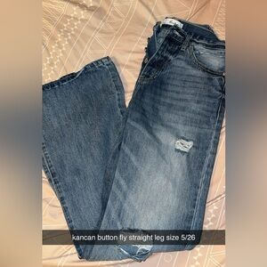 Kancan 5/26 Button Fly Straight Leg